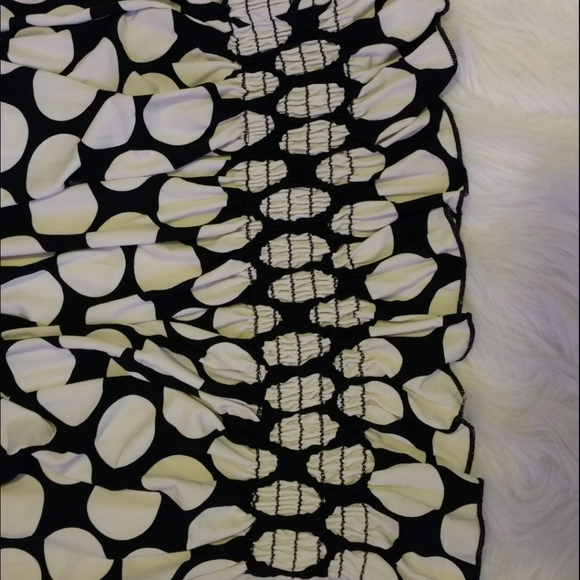 B&W Silky Babydoll Fit & Flare Sans Souci Top - Picture 6 of 14